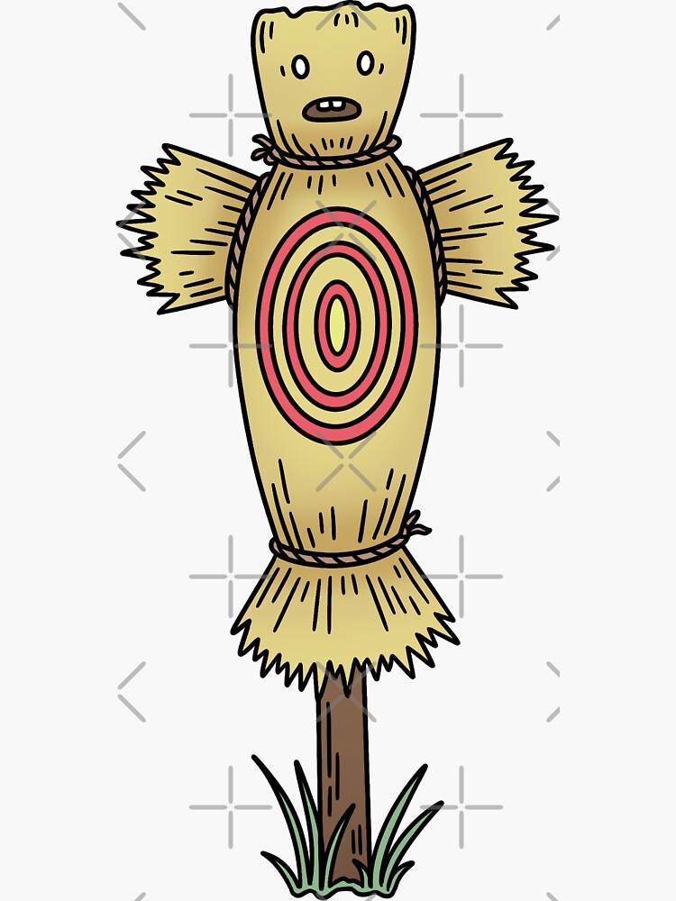 "Straw Dummy" Sticker for Sale by klaidelic Redbubble