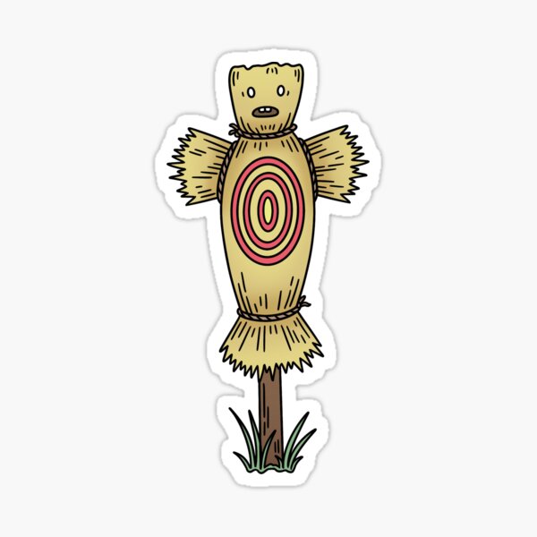 "Straw Dummy" Sticker for Sale by klaidelic Redbubble