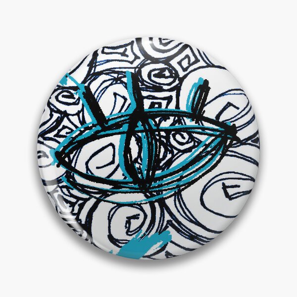 Item preview, Spirals X Eyes (White and Blue) designed and sold by DextralDaydream.