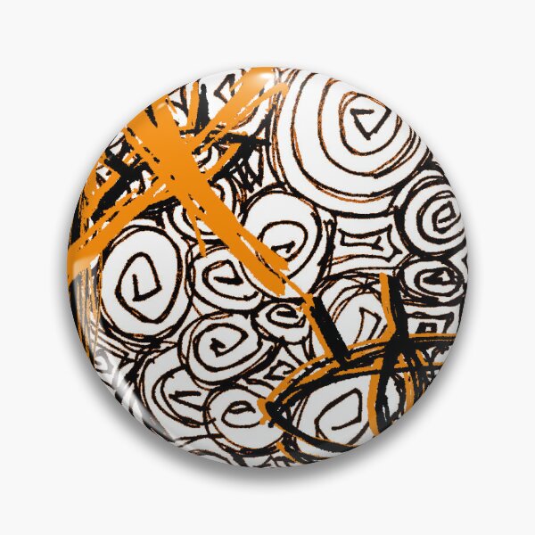 Item preview, Spirals X Eyes (White and Orange) designed and sold by DextralDaydream.