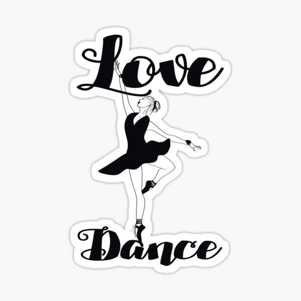 Love & Dance by Art In The Garage Sticker