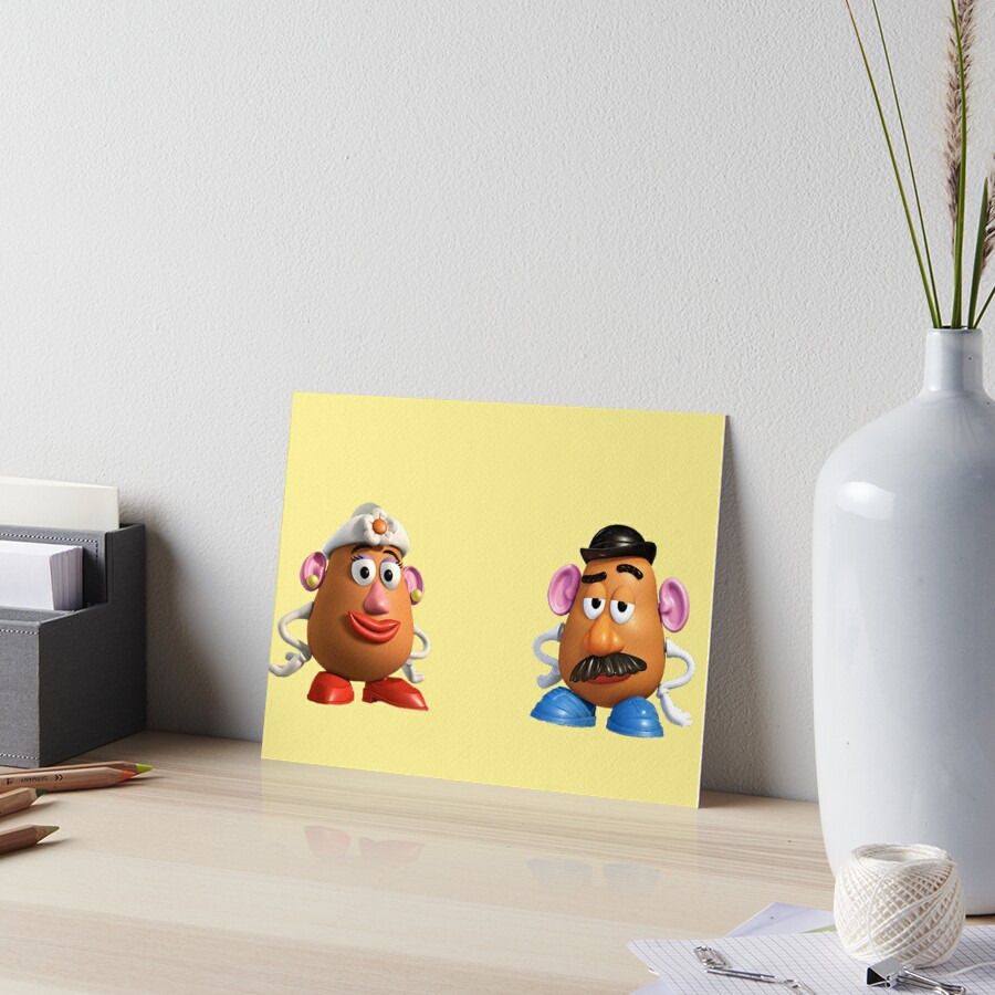 Mr Potato Head And Mrs Potato Head Art Board Print By Mohamed997 Redbubble 