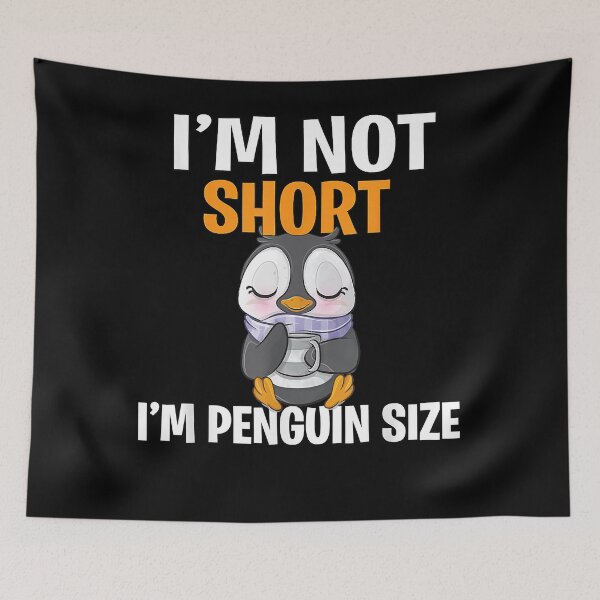 Item preview, I'm Not Short I'm Penguin Size T-Shirt designed and sold by lutaopegor.