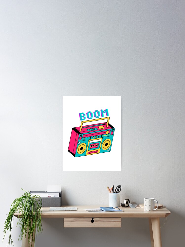 Thumbnail 2 of 3, Poster, Boom Box designed and sold by MrBadCollection.