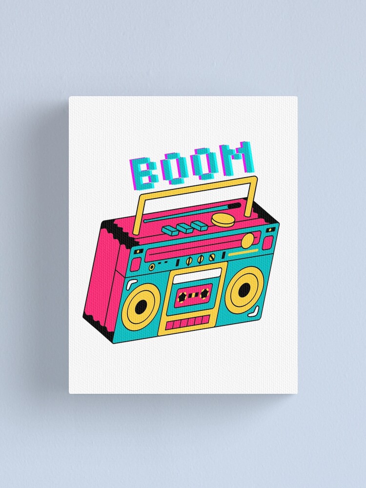 Thumbnail 1 of 3, Canvas Print, Boom Box designed and sold by MrBadCollection.