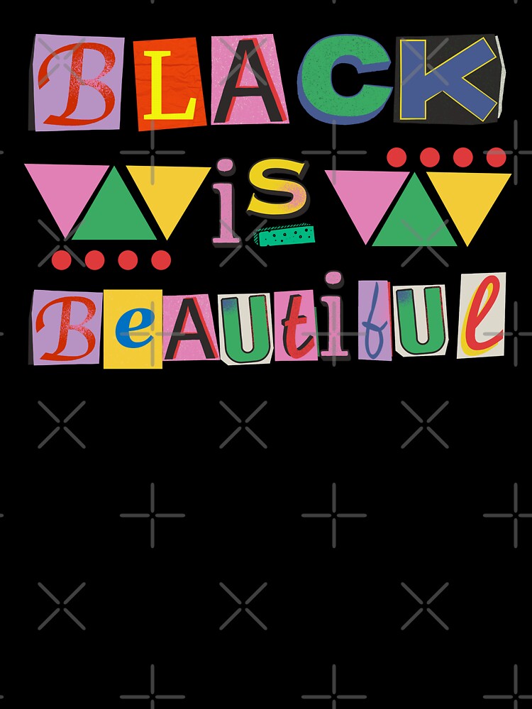 Black Is Beautiful Scrapbook Letters/ Black Pride Sticker for Sale by  Designs By YL