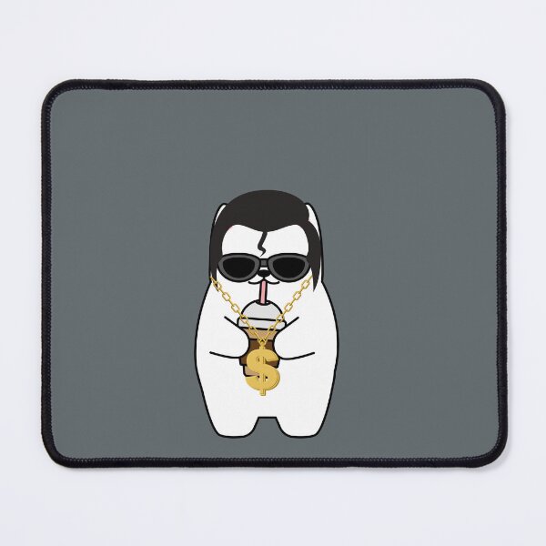 Item preview, Funny Cute Cat With A Wig / Cool White Cat ‘Elvis Purrsley’ designed and sold by haRexia.