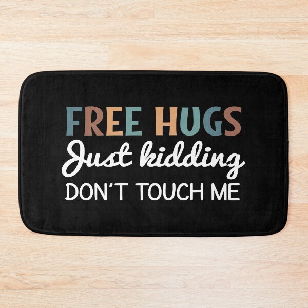 Item preview, free hugs just kidding don't touch me - vintage colors designed and sold by MOONINSPIRATION.