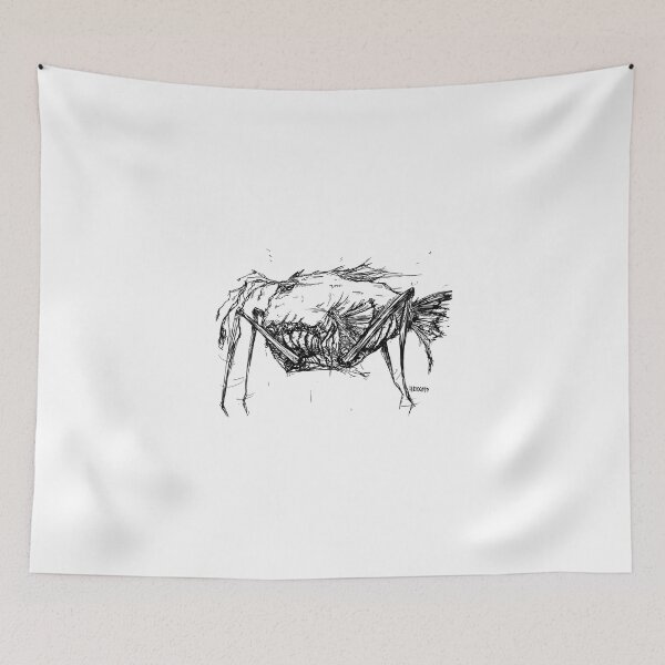 Item preview, Creepy fish, scary monster, edgy design, teen horror, horror designed and sold by Hekkoto.
