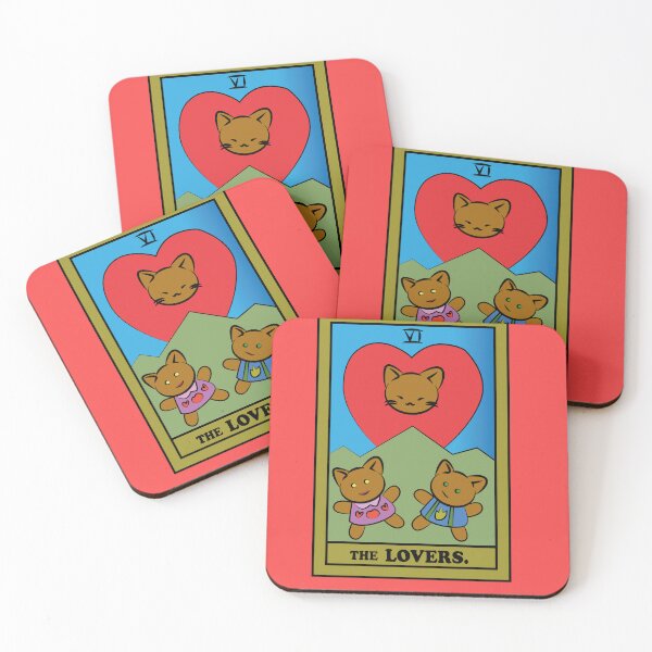 Item preview, TAROT CARDS | THE LOVERS. | CAT designed and sold by FalconLifeStore.