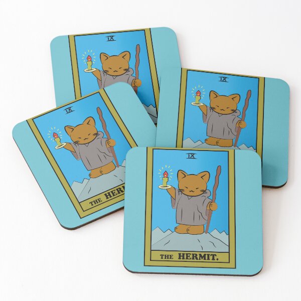 Item preview, TAROT CARDS | THE HERMIT. | CAT designed and sold by FalconLifeStore.