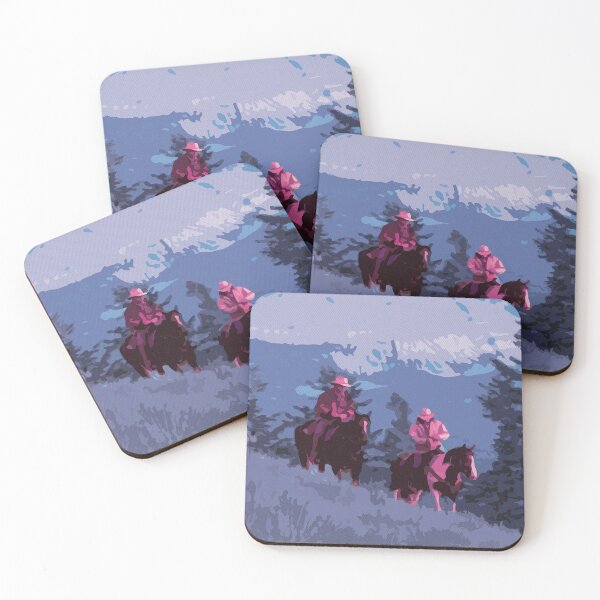 Item preview, Brokeback Mountain Art Print / Indie Retro Modern Art / Sticker / Poster / Phone Case / Card / 9x11 / 12x18 / 18x24 / 24x36  designed and sold by LemoneyedPrints.