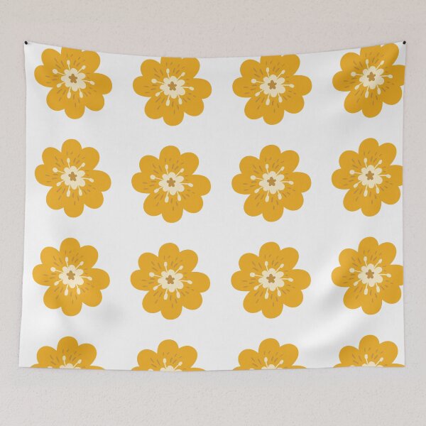 Item preview, Yellow floral design designed and sold by KBMeyer.