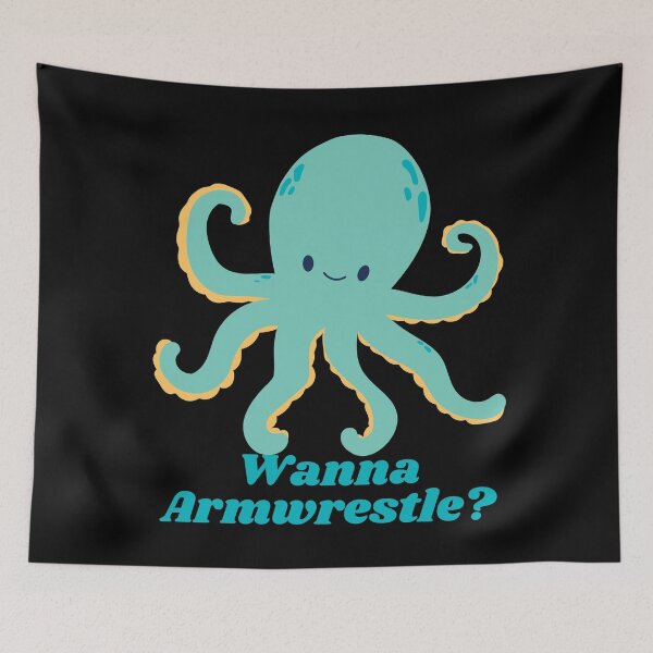 Item preview, Wanna Armwrestle, Armwrestling Octopus designed and sold by Constant Readers.