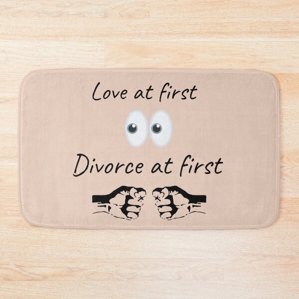 Item preview, Love at first site Divorce at first fight designed and sold by DigitalArtTrend.