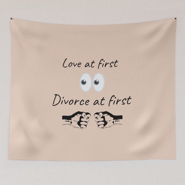 Item preview, Love at first site Divorce at first fight designed and sold by DigitalArtTrend.
