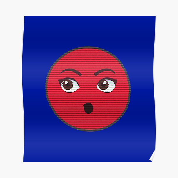 "Emoji Red Emoji Cute Emoticon" Poster for Sale by AwesomeArt13 Redbubble
