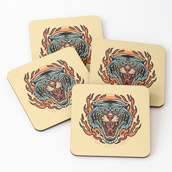 Item preview, tiger burning designed and sold by simplife-art.