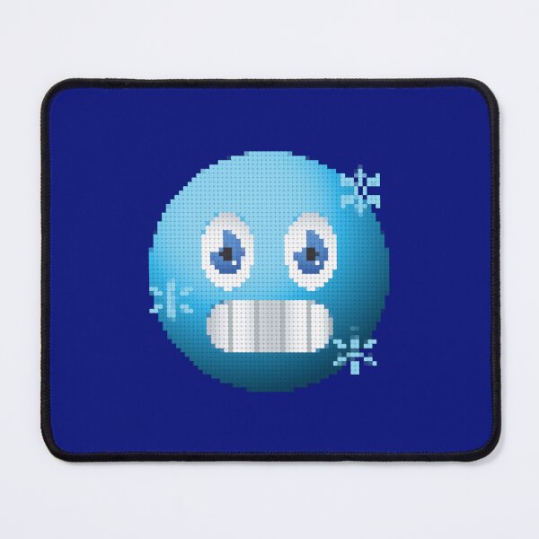 Item preview, Emoji Frozen Ice Freeze Emoji Cute Emoticon Pixels designed and sold by AwesomeArt13.