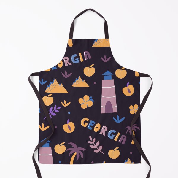 Item preview, State of Georgia Cute Seamless Pattern - Peaches and Flowers designed and sold by silviaol.