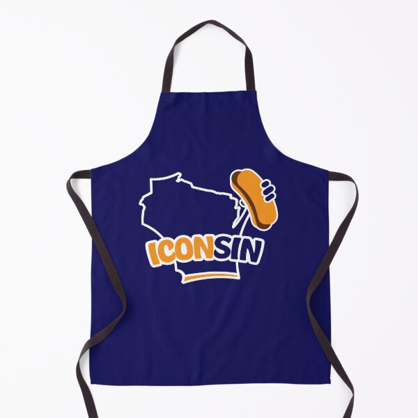 Item preview, Wisconsin is Arched Iconsin (blue and gold) Brat designed and sold by gstrehlow2011.