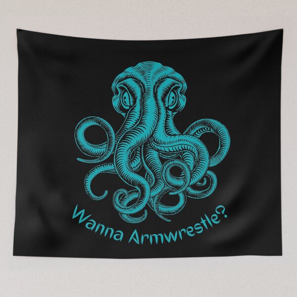 Item preview, Wanna Armwrestle, Armwrestling Kraken designed and sold by Constant Readers.