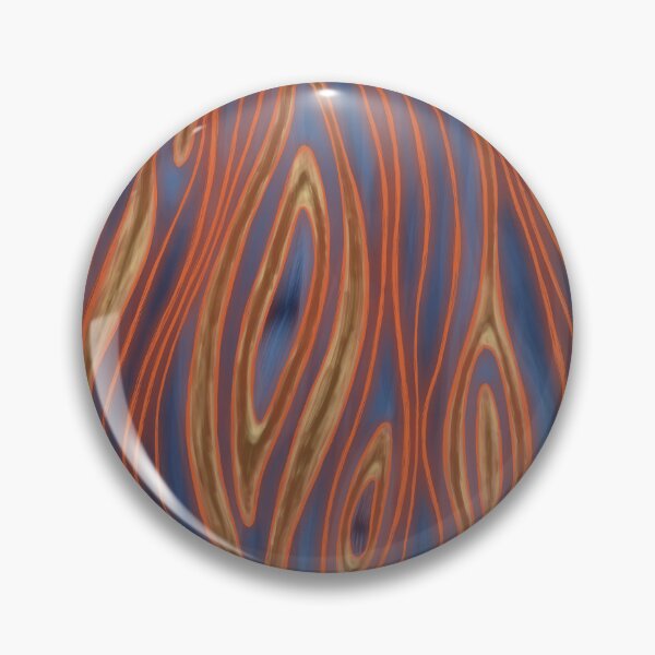 Minimalist Illusion Orange and Blue Color Pin
