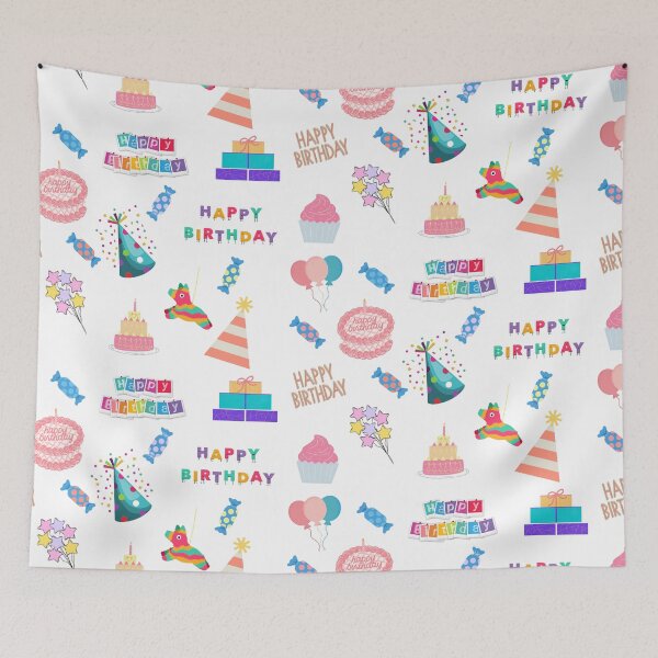 Item preview, Mixed Happy Birthday Pattern designed and sold by silviaol.