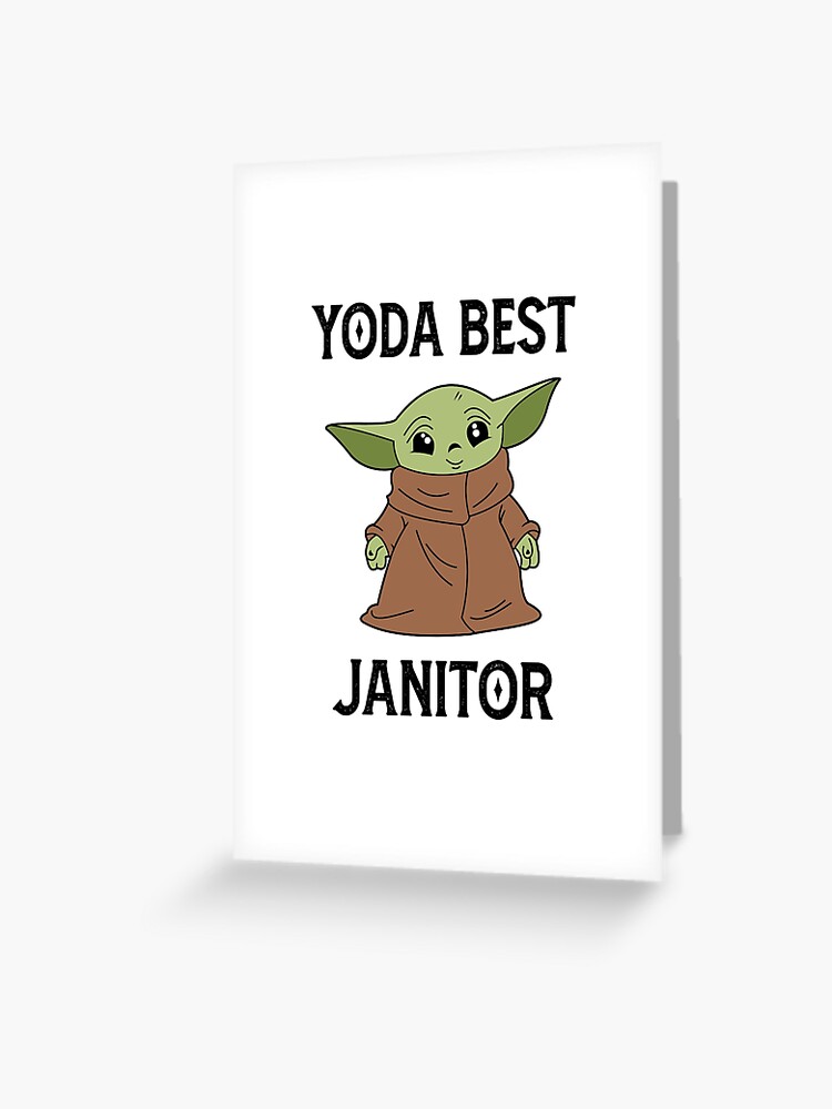 Yoda Best Janitor Profession mug - Novelty Gift Mugs for Birthday