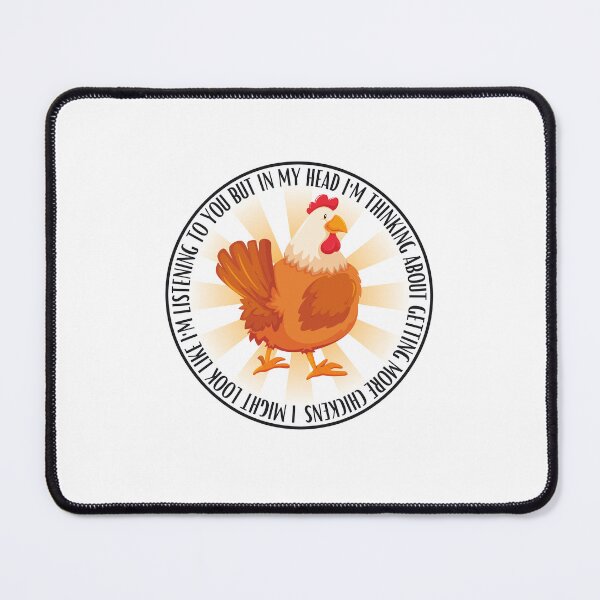 Item preview, I Look Like Listening But More Chickens designed and sold by BookOfE.