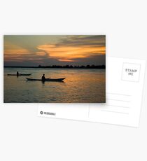 Paddling Thru The Sun Postcards