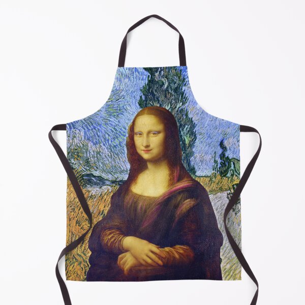 Item preview, Mona Lisa revisted - leonardo da Vinci - Van Gogh background designed and sold by MagaliC.