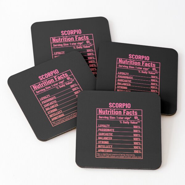 Item preview, Scorpio Nutrition Facts designed and sold by SimplyCosmic11.