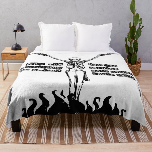 Item preview, Why are skeletons so calm? Because nothing gets under their skin. designed and sold by Sirio22.