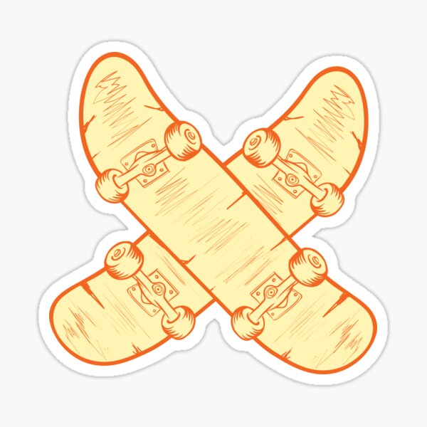 "SKATEBOARDS X STYLE " Sticker for Sale by lagabiadesign Redbubble