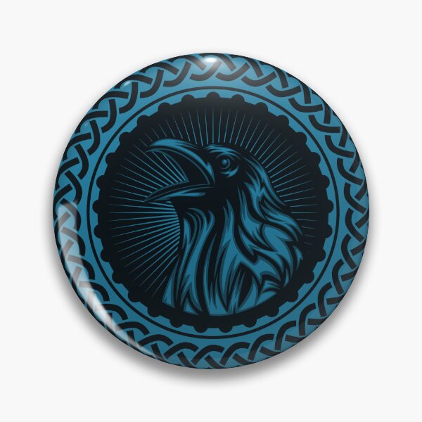 Item preview, Viking Crow Emblem Illustration designed and sold by defilemorality.