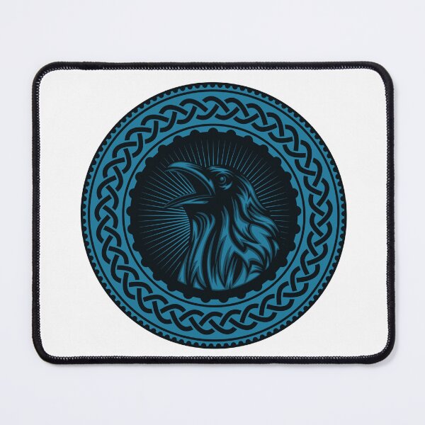 Item preview, Viking Crow Emblem Illustration designed and sold by defilemorality.