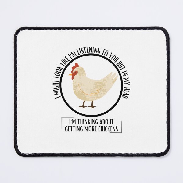 Item preview, I Look Like Listening But More Chickens designed and sold by BookOfE.