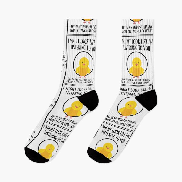 Item preview, I Look Like Listening But More Chickens designed and sold by BookOfE.