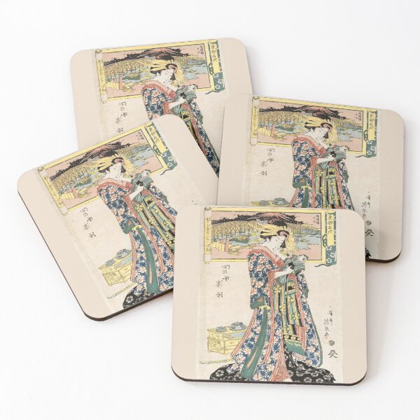 Item preview, Keisai Eisen: Courtesan Playing with Doll, Remastered - Vintage Japanese Art designed and sold by Ellodee.