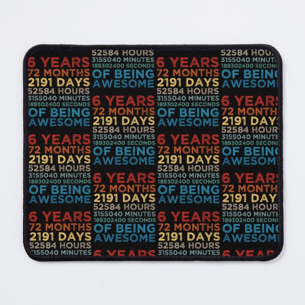 Item preview, Kids 6th Birthday 6 Years Old Vintage Retro 72 Months Boys And Girls designed and sold by pedrored369.