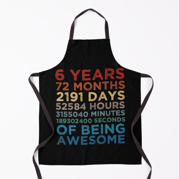 Item preview, Kids 6th Birthday 6 Years Old Vintage Retro 72 Months Boys And Girls designed and sold by pedrored369.