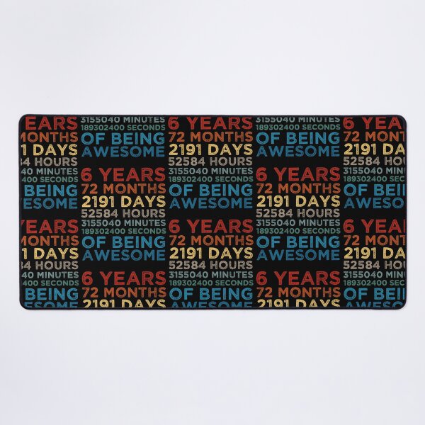 Item preview, Kids 6th Birthday 6 Years Old Vintage Retro 72 Months Boys And Girls designed and sold by pedrored369.