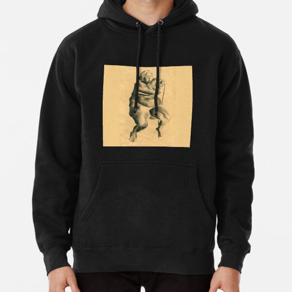 Chubby - Charcoal Drawing by Avril Thomas - Adelaide Artist Pullover Hoodie
