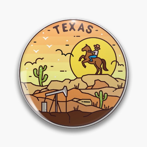 Artikelvorschau, Texas | TX Illustriertes Abzeichen | Retro-Weinlese | Natur entworfen und verkauft von AtlasCreativeCo.