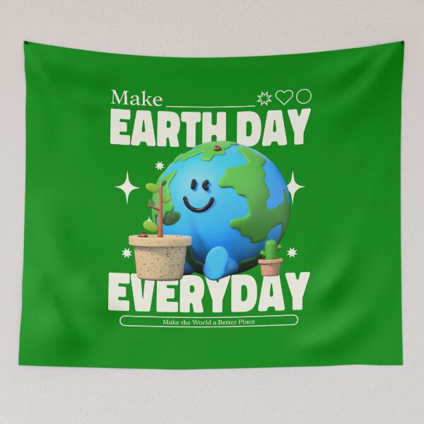 Item preview, EARTH DAY EVERY DAY  designed and sold by DiscoVibes.