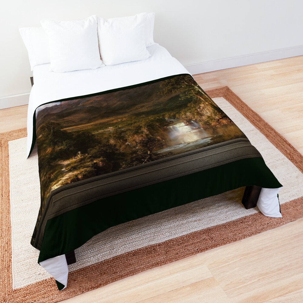 The Heart of the Andes by Frederic Edwin Church Remastered Xzendor7 Classical Art Reproductions Comforter
