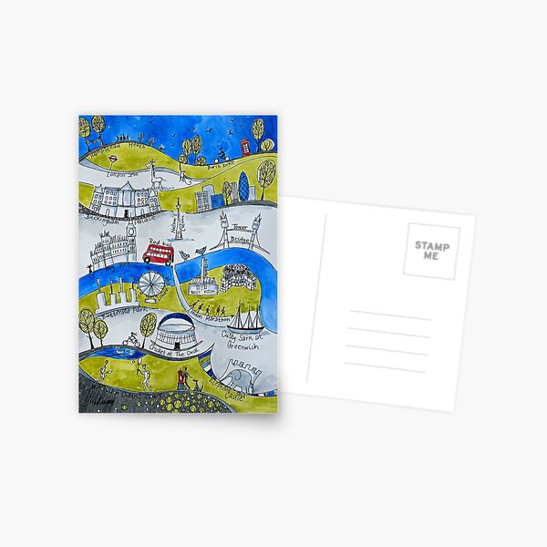 London Marathon Postkarte