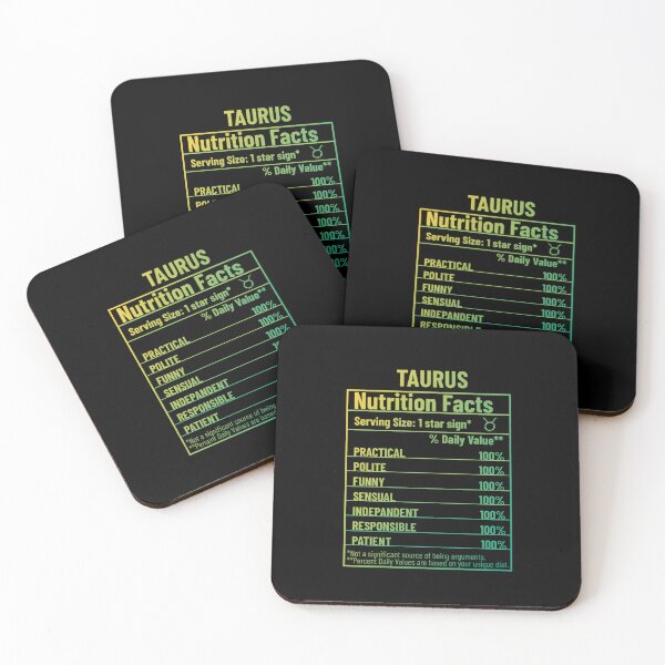 Item preview, Taurus Nutrition Facts designed and sold by SimplyCosmic11.