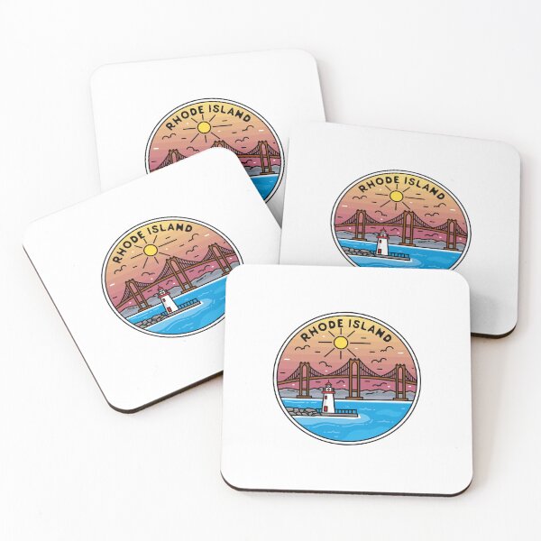 Item preview, Rhode Island | RI Illustrated Badge | Retro Vintage | Nature designed and sold by AtlasCreativeCo.